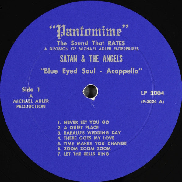 Satan & The Angels : Blue Eyed Soul - Acappella (LP, Album, Mono)