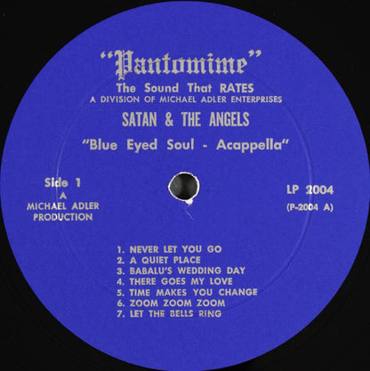 Satan & The Angels : Blue Eyed Soul - Acappella (LP, Album, Mono)