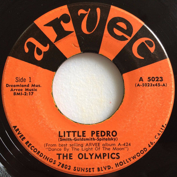 The Olympics / Cappy Lewis : Little Pedro / Bull Fight (7")