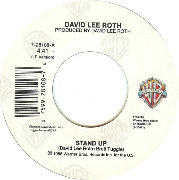 David Lee Roth : Stand Up (7", Single, All)
