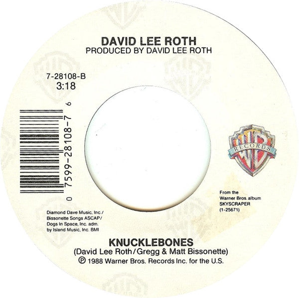 David Lee Roth : Stand Up (7", Single, All)