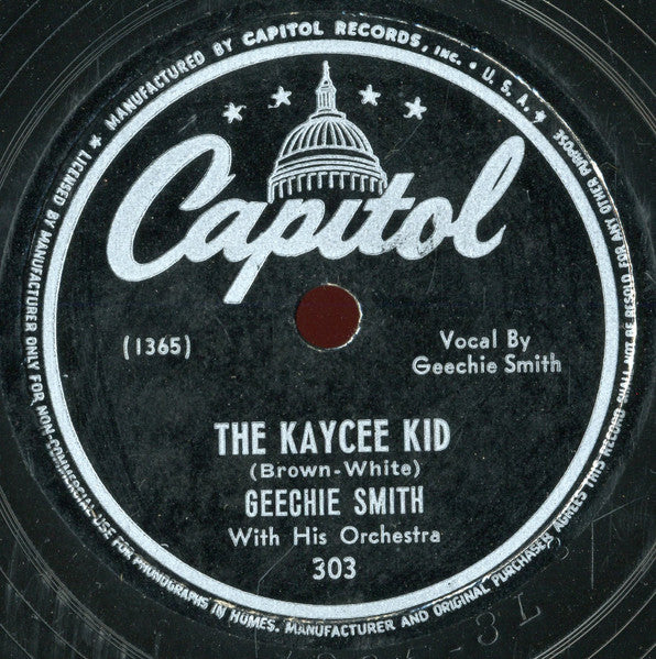 Geechie Smith And His Orchestra : The Kaycee Kid / T-Town Jump (Shellac, 10", Scr)