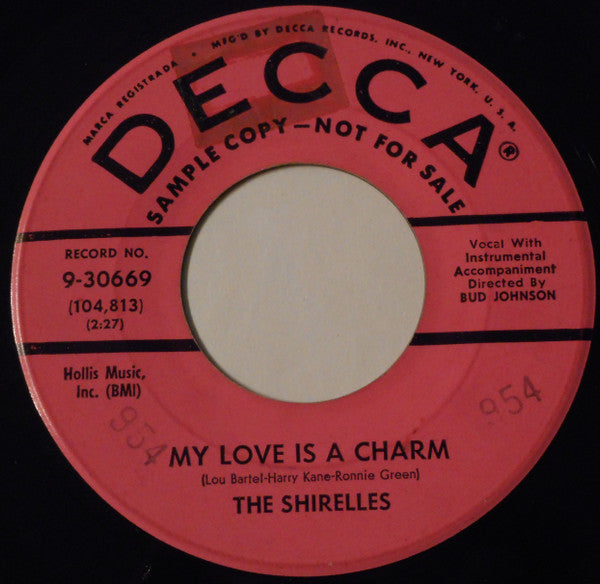 The Shirelles : My Love Is A Charm / Slop Time (7", Promo)