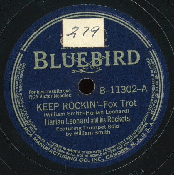 Harlan Leonard And His Rockets : Keep Rockin' / Dig It (Shellac, 10")