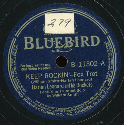 Harlan Leonard And His Rockets : Keep Rockin' / Dig It (Shellac, 10")