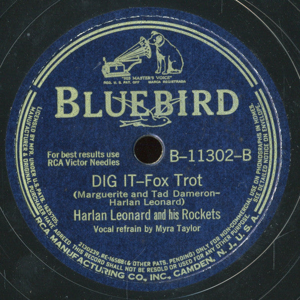 Harlan Leonard And His Rockets : Keep Rockin' / Dig It (Shellac, 10")