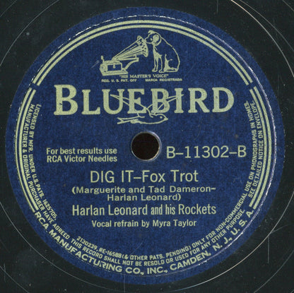 Harlan Leonard And His Rockets : Keep Rockin' / Dig It (Shellac, 10")