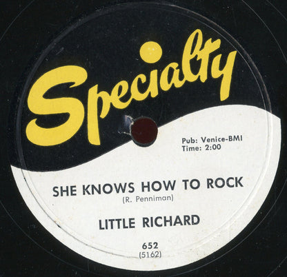 Little Richard : She Knows How To Rock / Early One Morning (Shellac, 10")