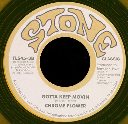 Chrome Flower : Starry Eyed Woman (7", Single, RE, Gol)
