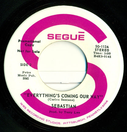 Sonny DiNunzio : Everything's Coming Our Way (7", Single, Mono, Promo)
