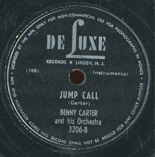 Billy Eckstine With The Deluxe All Star Band Benny Carter And His Orchestra : I Got A Date With Rhythm / Jump Call (Shellac, 10")