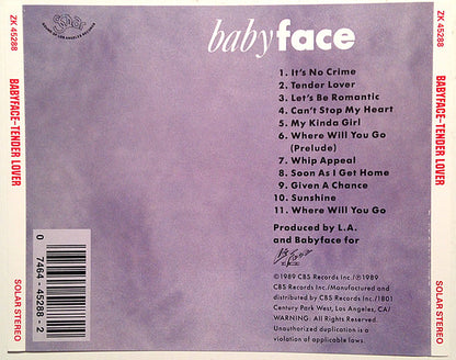 Babyface : Tender Lover (CD, Album, Pit)