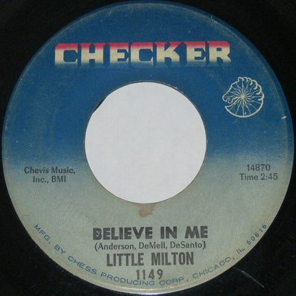 Little Milton : Man Loves Two / Believe In Me (7")
