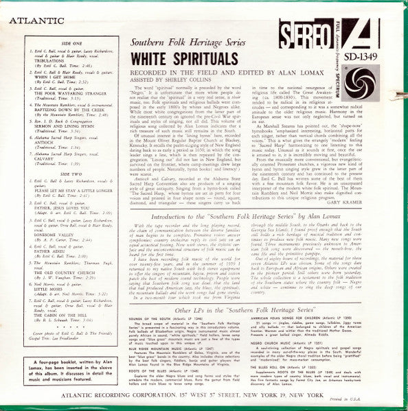 Various : White Spirituals (LP, Album, RE)