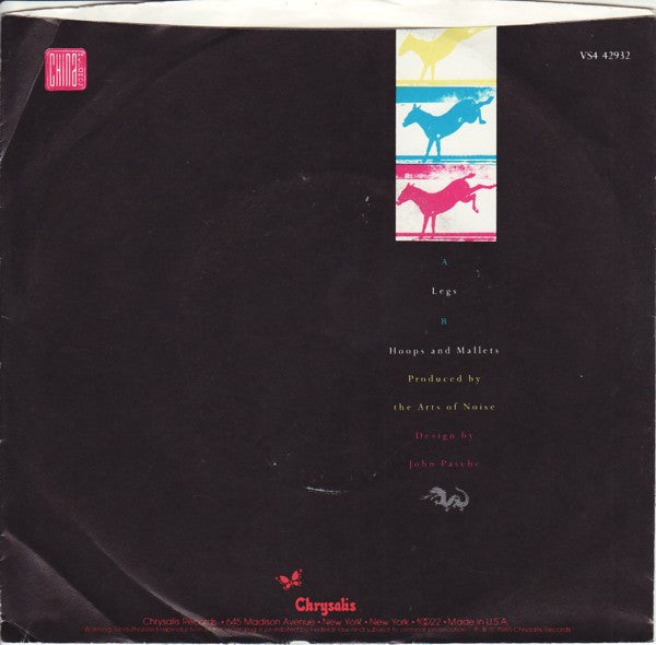 The Art Of Noise : Legs (7", Single, Styrene)