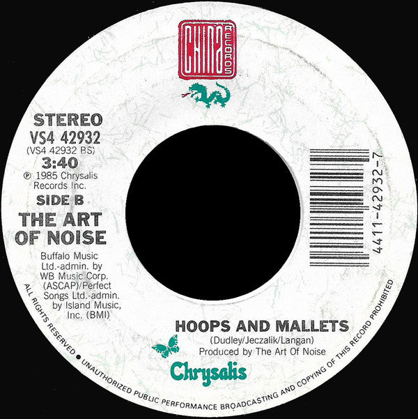 The Art Of Noise : Legs (7", Single, Styrene)