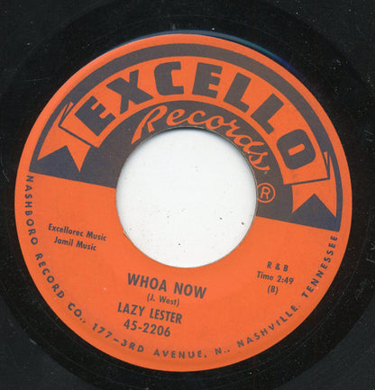 Lazy Lester : I'm So Glad (My Baby's Back Home) / Whoa Now (7", Single)