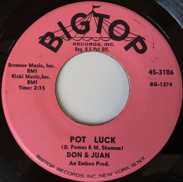Don & Juan : Two Fools Are We (7", Single)