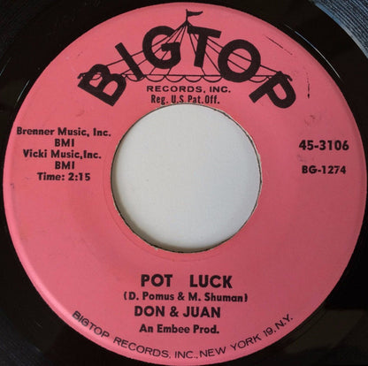 Don & Juan : Two Fools Are We (7", Single)