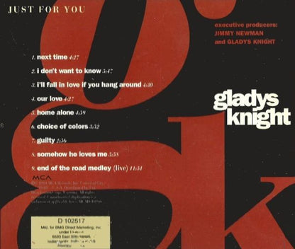Gladys Knight : Just For You (CD, Album, Club, BMG)