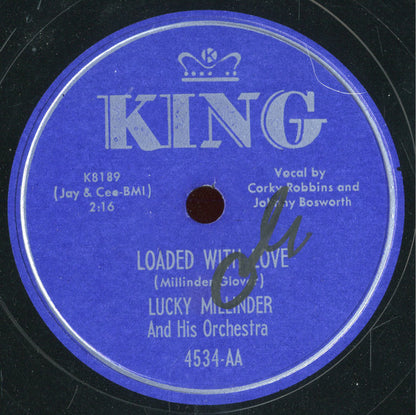 Lucky Millinder And His Orchestra : Loaded With Love / Ram-Bunk-Shush (Shellac, 10")