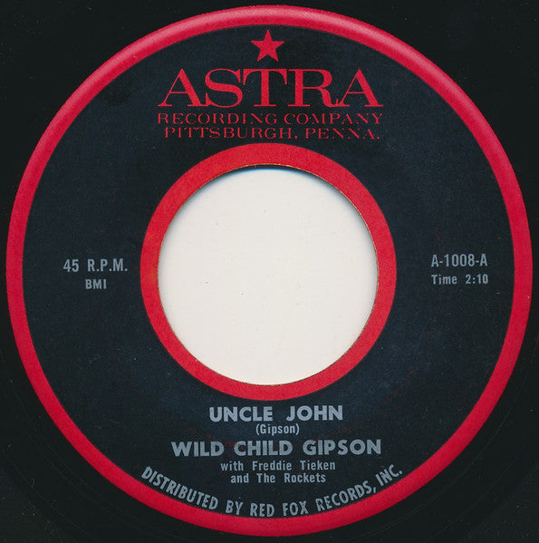 Byron Gipson (2) With Freddie Tieken And The Rockers : Uncle John (7", Single, RE)