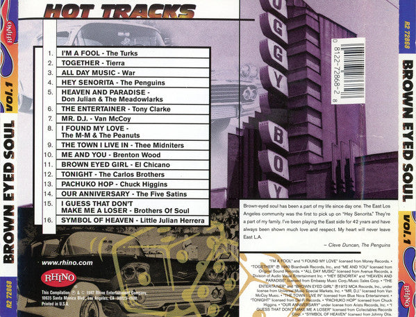 Various : Brown Eyed Soul (The Sound Of East L.A. Vol. 1 ) (CD, Comp)