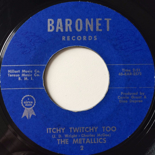 The Metallics : Need Your Love / Itchy Twitchy Too (7", Single, Styrene)