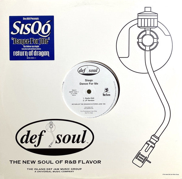 Sisqo : Dance For Me (12", Promo)