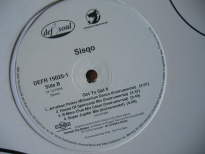 Sisqo : Got To Get It (12", Promo)