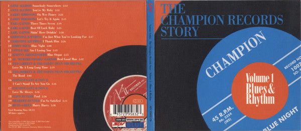 Various : The Champion Records Story - Volume 1 - Blues & Rhythm (CD, Comp)