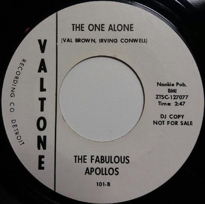 The Fabulous Apollos : Determination / The One Alone (7", Single, Promo)