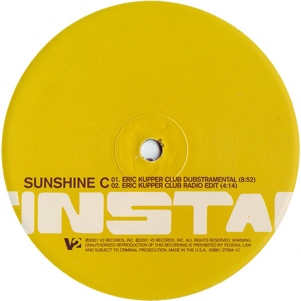 Tin Star : Sunshine (2x12")