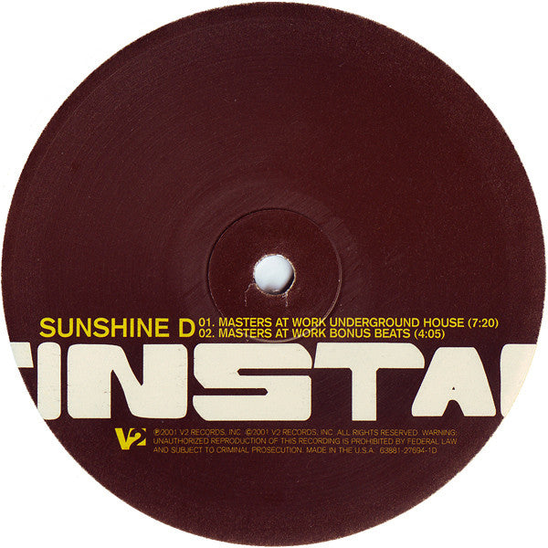 Tin Star : Sunshine (2x12")