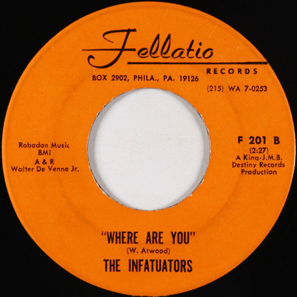 The Infatuators : I Found My Love / Where Are You (7")