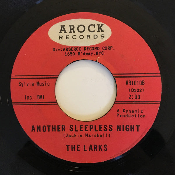 The Larks (5) : For The Love Of Money / Another Sleepless Night (7", Styrene)
