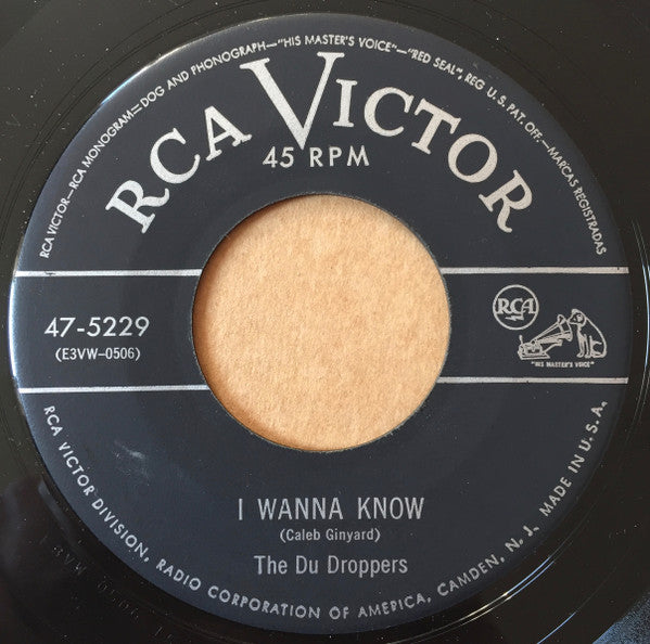 The Du Droppers : I Wanna Know / Laughing Blues (7")