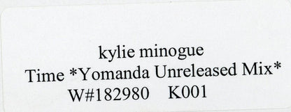 Kylie Minogue vs Unknown Artist : Time (12", S/Sided, Promo, Unofficial, W/Lbl)