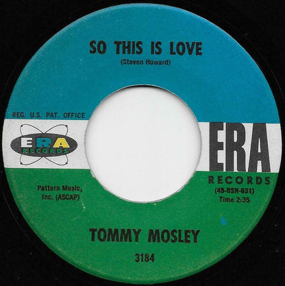 Tommy Mosley : Exit Loneliness Enter Love (7")