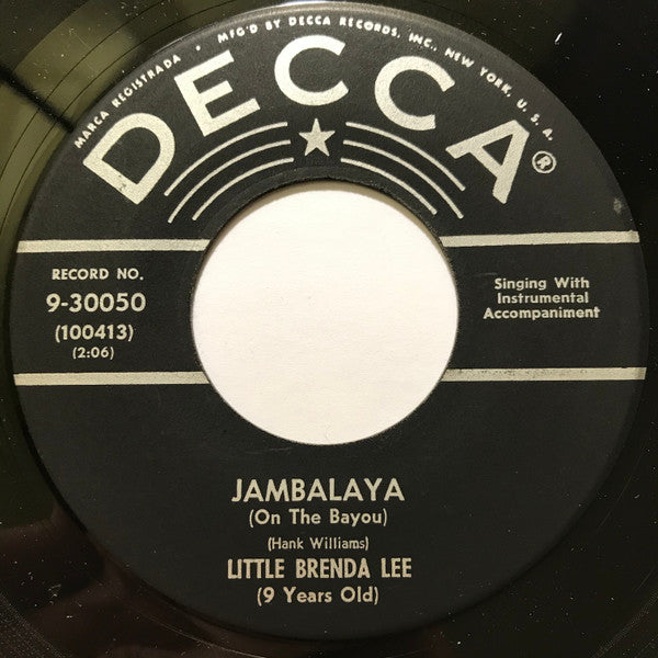 Brenda Lee : Jambalaya (On The Bayou) / Bigelow 6-200 (7", Single, Glo)