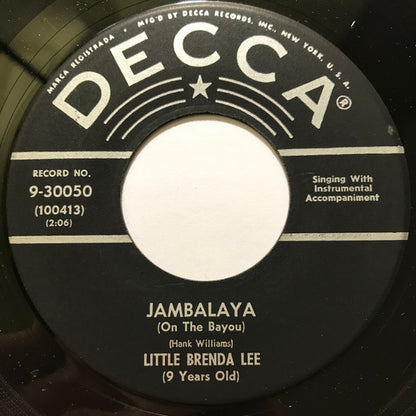 Brenda Lee : Jambalaya (On The Bayou) / Bigelow 6-200 (7", Single, Glo)
