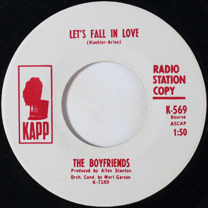 The Boyfriends (4) : Let's Fall in Love / Oh Lana (7", Promo, Unofficial)