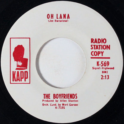 The Boyfriends (4) : Let's Fall in Love / Oh Lana (7", Promo, Unofficial)