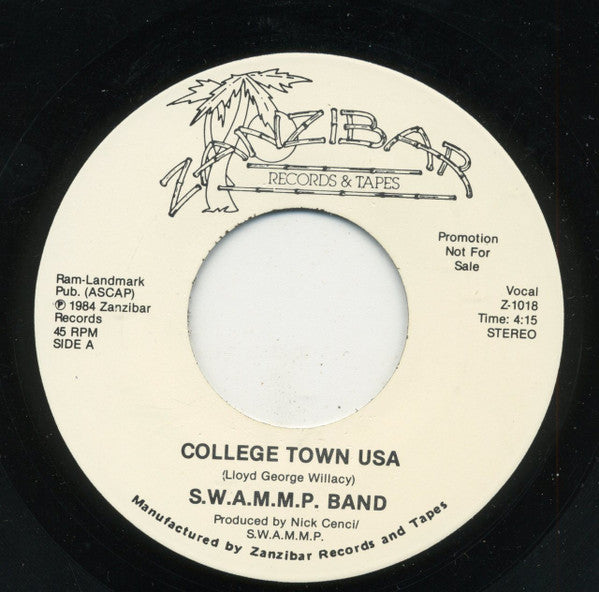 S.W.A.M.M.P. Band : College Town USA (7", Single, Promo)