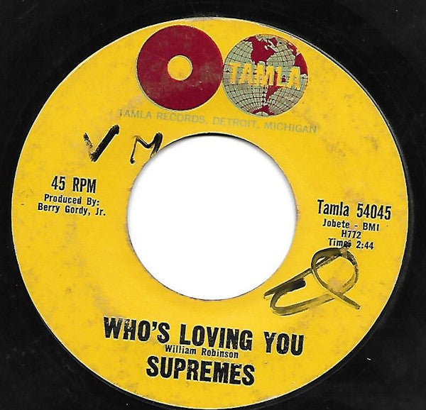 The Supremes : Buttered Popcorn / Who's Loving You (7", Single, Styrene)