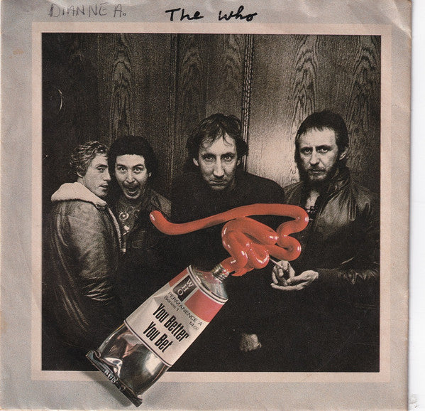The Who : You Better You Bet (7", Single, Styrene, Ter)