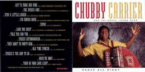 Chubby Carrier & The Bayou Swamp Band : Dance All Night (CD, Album)