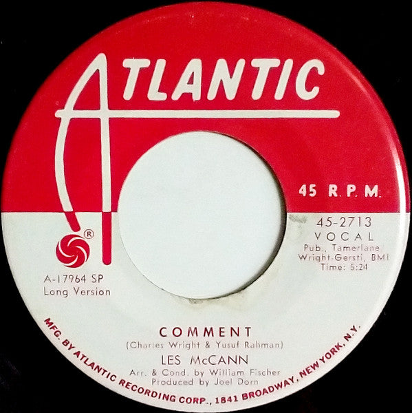 Les McCann : Comment (7", Single)