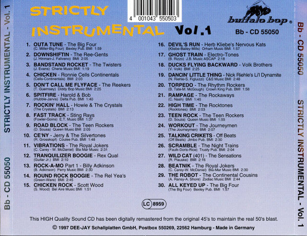 Various : Strictly Instrumental Vol. 1 (CD, Comp)