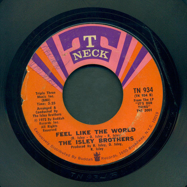 The Isley Brothers : Lay-Away / Feel Like The World (7", Single, ARP)